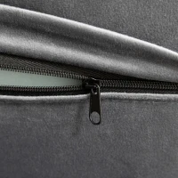 HOMCOM Canapea extensibila dubla cu cotiere reglabile in 9 pozitii si perne detasabile, eucalipt si structura metalica, gri(m-9)