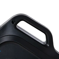 HOMCOM Mini Heimtrainer Beintrainer 5 Widerstandsstufen Mini Bike Pedaltrainer Trainingsrad Fahrradgerät mit LCD-Display verstellbar Stahl Schwarz+Blau 54 x 44 x 40 cm(m-9)