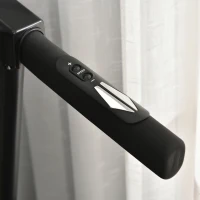 HOMCOM Cinta de Correr Cinta Estática de Correr Plegable Velocidad hasta 12,8 km/h con 12 Programas Superficie Grande 122x40 cm Pantalla LED Portabotellas Ritmo Cardiaco y Ruedas 142x66x127 cm Negro(m-9)