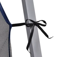 Outsunny Outdoor Garden Pop-up Gazebo Canopy Tent Sun Shade Event Shelter Folding with Adjustable Height, Mesh Screen Side Walls 3.5 M × 3.5 M Base / 3 M × 3 M Top, Blue(m-8)