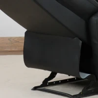 HOMCOM Fotoliu Relax Rabatabil Ergonomic Piele Sintetica 65 × 92 × 100cm, Negru(m-9)