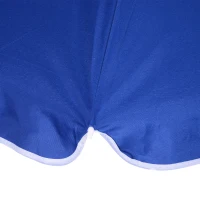 Outsunny 1.7m Beach Umbrella, Portable Parasol with Tilting Function, Carry Bag, Outdoor Sunshade Shelter with 8 Ribs, Blue(m-7)