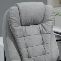 Vinsetto Reclining Heated Massage Office Chair Grey(m-14)