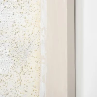 HOMCOM Hand-Painted Canvas Wall Art Blue Boat in the Beach, Wall Pictures for Living Room Bedroom Decor, 90 x 90 cm(m-10)