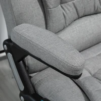Vinsetto Reclining Heated Massage Office Chair Grey(m-10)