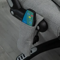 Vinsetto Reclining Heated Massage Office Chair Grey(m-11)