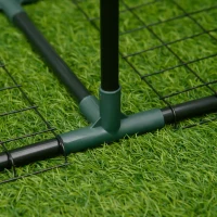 Outsunny 222L x 30W x 114H cm 3 Tier Metal Plant Stand, Greenhouse Staging Flower Pot Shelf, Flower Display Shelf, Storage Rack for Outdoor Indoor Garden Balcony Garage(m-10)