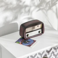 HOMCOM Storage Cabinet, Chest of Drawers, 4-Drawer Dresser with Metal Handles for Living Room, Bedroom(m-9)