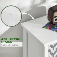 HOMCOM Storage Cabinet, Chest of Drawers, 4-Drawer Dresser with Metal Handles for Living Room, Bedroom(m-6)