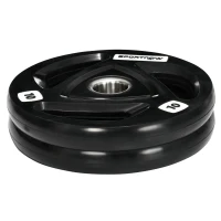 SPORTNOW Conjunto de 2 Discos de Pesos Olimpicos 10kg Ferro Fundido Placas de Peso com Orifício de 5cm Ø32x4cm Preto(m-8)