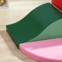 HOMCOM Conjunto de 6 Blocos de Espuma para Crianças de 18-36 Meses Brinquedo Educativo de Construção 150x100x24cm Multicor(m-8)