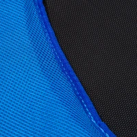 ZONEKIZ Trampolim Infantil 3 em 1 para Crianças de 1-6 Anos com Corrimão Amovível Mini Trampolim para Interior Ø96x74cm Azul(m-7)