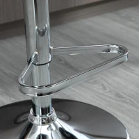 HOMCOM 2er-Set Barhocker im Retro-Design, höhenverstellbar,  360°-Drehfunktion, 51 cm x 51 cm x 88,5-104,5 cm(m-9)