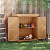 Outsunny Outdoor Garden Storage Shed, Cedarwood-Burlywood Colour(m-14)