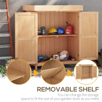 Outsunny Outdoor Garden Storage Shed, Cedarwood-Burlywood Colour(m-6)