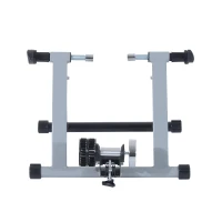 HOMCOM Rolo de Treinamento Magnético para Bicicleta Ciclotreinador Dobrável 54,4x 47,2,x39,1cm Prata e Preto(m-7)