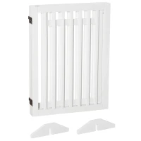 PawHut® Strażnik dla zwierząt Bramka zabezpieczająca Składane nóżki podporowe 81 cm Białe(m-8)