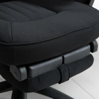 Vinsetto Office Chair with Footrest,High Back Swivel Desk Chair with Adjustable Height and Headrest for Home Office, Black(m-8)