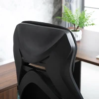 Vinsetto Office Chair with Footrest,High Back Swivel Desk Chair with Adjustable Height and Headrest for Home Office, Black(m-9)
