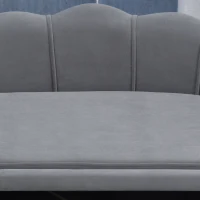 PawHut Dog Sofa, Pet Couch Bed for Medium, Large Dogs, with Legs, Cushion - Grey(m-9)