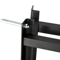 sportnow Cos de Basket pentru copii si adulti de interior si exterior din otel si PE, 110x90x70 cm, Negru si Galben(m-9)