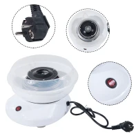 HOMCOM Zuckerwattemaschine für Zuhause Cotton Candy Machine Zuckerwatte Maschine mit Stäbchen und Messlöffel Höhe 18 cm 550W für Kinderfest, Geburtstag, Party Weiß(m-6)