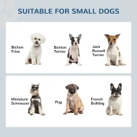 PawHut Set 3 Ciotole per Cani da 500ml con Spazio a Scomparsa e Supporto in MDF e Acciaio Inox, 57x53x37.5 cm, Bianco(m-4)