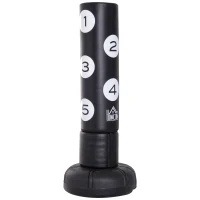 HOMCOM Punching Bag Stand, 5.8 FT-Black(m-1)
