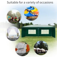 Outsunny 6x3 m Gazebo Marquee-Green(m-5)