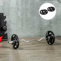 SportNow Set 2 Discuri 10 kg – Otel cu Cauciuc, Ø5 cm(m-10)