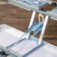 Outsunny Aluminum Portable Picnic Table Chair Set(m-10)