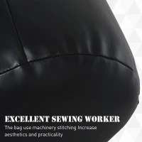 HOMCOM Boxing Punch Bag MMA Training Kickboxing with Hanging Chain Black(m-6)