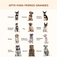 PawHut Cama Elevada para Perros y Gatos Cama Cesta para Mascotas Medianas y Grandes con Cojín Desmontable Lavable y Tela de Malla Transpirable 120x80x30 cm Gris(m-7)