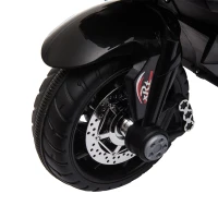 HOMCOM Kids 6V Electric Ride On Motorcycle Electric Motorbike w/ Lights Music Horn 3 Wheel Outdoor Play Toy for 3-5 Years Red(m-14)