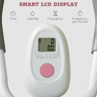 SPORTNOW Foldable Ab Machine, Height Adjustable Abs Trainer with LCD Monitor, for Home Gym Core Stomach Crunch Workout(m-6)