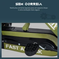 HOMCOM Kart a Pedais com Assento Ajustável Embreagem Travão de Mão para Crianças de 3-6 Anos 99x65x56 cm Verde e Preto(m-5)