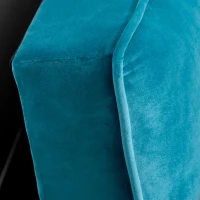 HOMCOM Canapea extensibila cu scaun captusit, canapea cu 3 locuri , canapea cu efect de catifea, verde, Lemn, otel(m-8)
