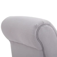 Ławka HOMCOM do sypialni Ławka tapicerowana ławka MDF Pianka szara(m-11)