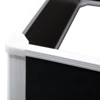 Outsunny donica z podnoszonym łóżkiem z funkcją drenażu do warzyw, ziół szarych(m-9)