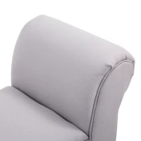 Ławka HOMCOM do sypialni Ławka tapicerowana ławka MDF Pianka szara(m-10)