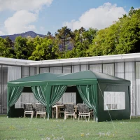 Outsunny 6 x 3m Pop Up Gazebo Marquee, size-Green(m-2)