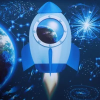 HOMCOM Kids Armchairs Children Sofa Outer-Space Armchair Kids Mini Sofa Children Armchair Sofa For Toddlers Polyester Upholstered(m-8)