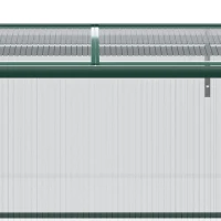 Outsunny Sera de gradina din policarbonat si aluminiu cu acoperis reglabil, 130 x 70 x 61cm, verde si transparenta(m-12)