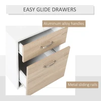 HOMCOM Masa de Birou Moderna pentru Computer cu Rafturi din Lemn MDF, 140x55x92 cm(m-6)