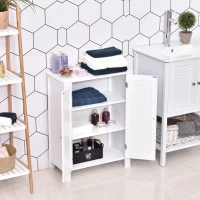 Kleankin dulap baie, cu doua usi, 60x30x80 cm, alb(m-10)