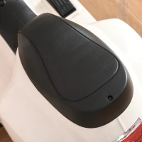 HOMCOM Motocicleta Electrica pentru Copii Baterie 6V Faruri si Claxon 18-36 luni Alba(m-10)