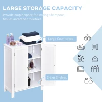 Kleankin dulap baie, cu doua usi, 60x30x80 cm, alb(m-4)