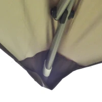 Outsunny 4 x 4m Pop-up Gazebo Canopy Tent with Roller Bag & Adjustable Legs for Outdoor Party, Steel Frame, Brown(m-9)