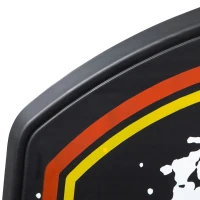 SPORTNOW Wall Mounted Basketball Hoop, Mini Basketball Hoop and Backboard Set for Teenagers and Adults, Outdoors and Indoors Door and Wall Use, Red and Yellow(m-8)