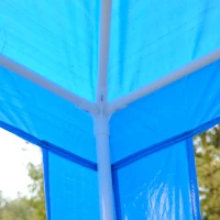 Outsunny 2.7m x 2.7m Garden Gazebo Marquee Party Tent Wedding Canopy Outdoor(Blue)(m-7)